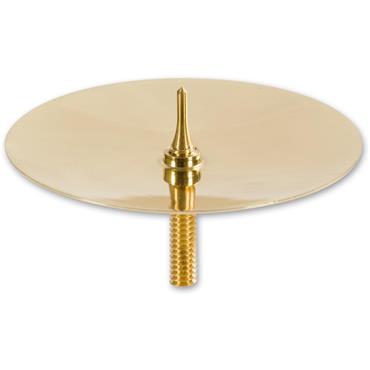 Pillar Candle Dish - Brass
