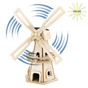 Solar Woodconstruction Windmill