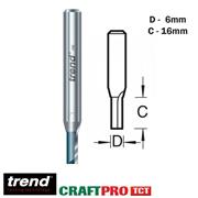 Trend C005X1/2TC 6mm Two Flute Straight Cutter