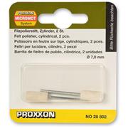 Proxxon Felt Polishers, cylinder, 2 pcs. 28802