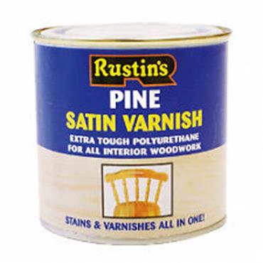 Rustins Qick Dry Pine Satin Varnish 500ml