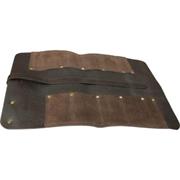 Premium Brown Leather 8 Pocket Chisel Roll C-CR8-BR