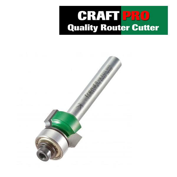 TREND C078 1/4" Shank 9.5mm Ovolo/Roundover Cutter 