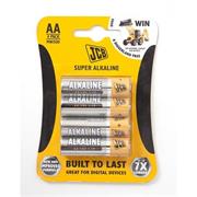 JCB AA Super Alkaline 1.5v Batteries (4)