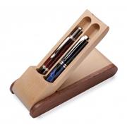 Rosewood/Maple Double Flip Pen Box