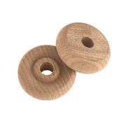 2 Inch Wooden Toy Wheels 12 Pack